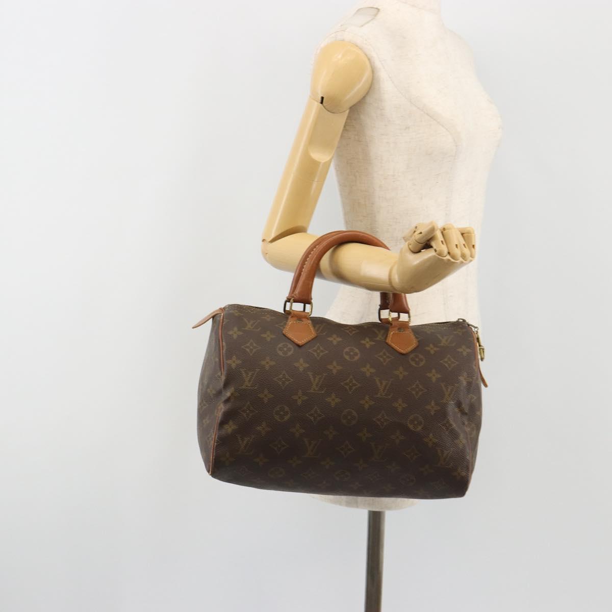 LOUIS VUITTON Monogram Speedy 30 Hand Bag M41526 LV Auth 191306