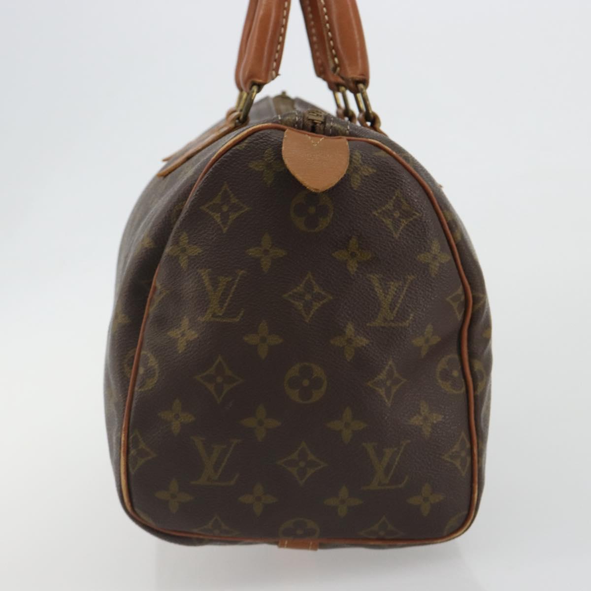 LOUIS VUITTON Monogram Speedy 30 Hand Bag M41526 LV Auth 191306