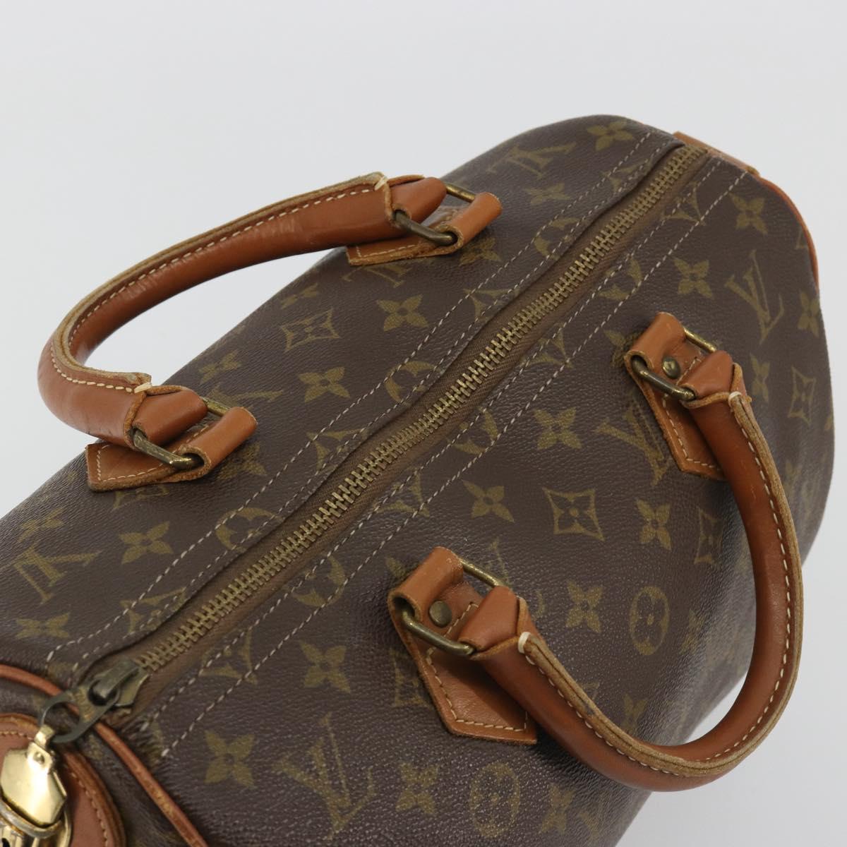 LOUIS VUITTON Monogram Speedy 30 Hand Bag M41526 LV Auth 191306