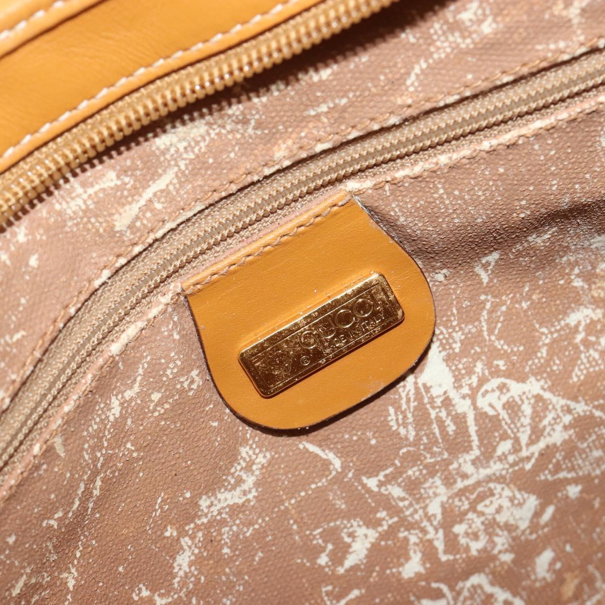GUCCI Micro GG Supreme Shoulder Bag PVC Beige Gold 001 115 1036 Auth 191318