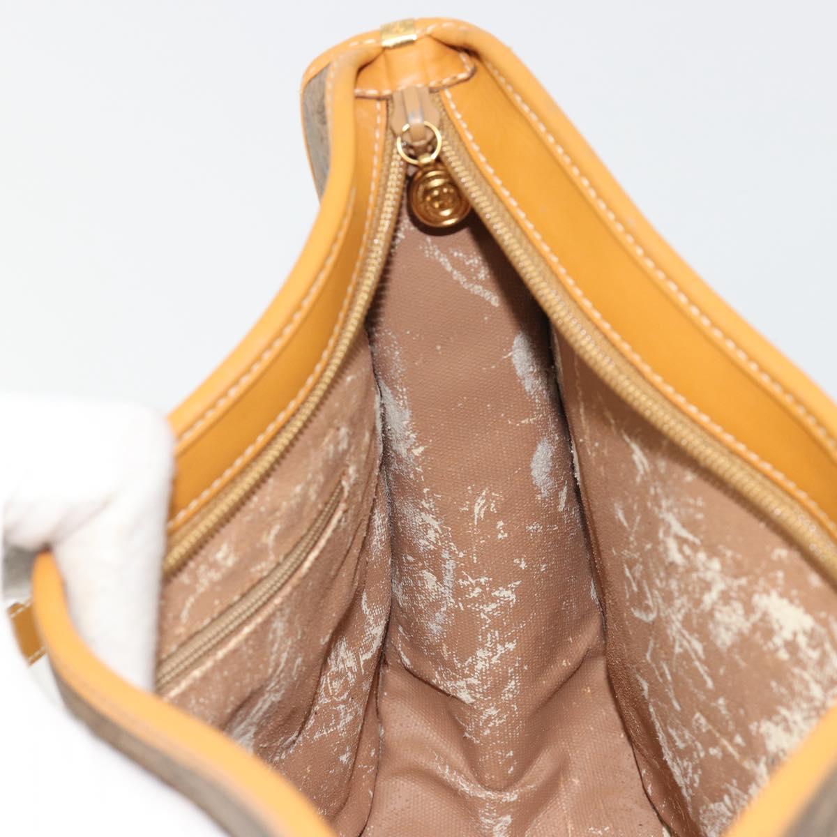 GUCCI Micro GG Supreme Shoulder Bag PVC Beige Gold 001 115 1036 Auth 191318
