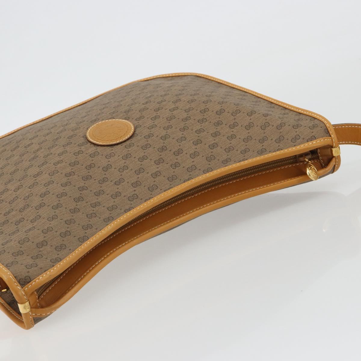 GUCCI Micro GG Supreme Shoulder Bag PVC Beige Gold 001 115 1036 Auth 191318