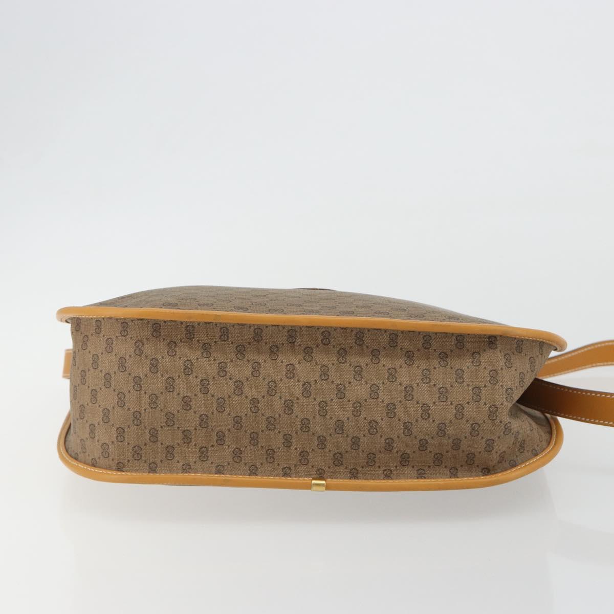 GUCCI Micro GG Supreme Shoulder Bag PVC Beige Gold 001 115 1036 Auth 191318