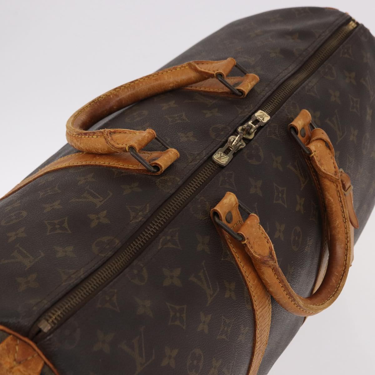 LOUIS VUITTON Monogram Keepall 50 Boston Bag M41426 LV Auth 191322