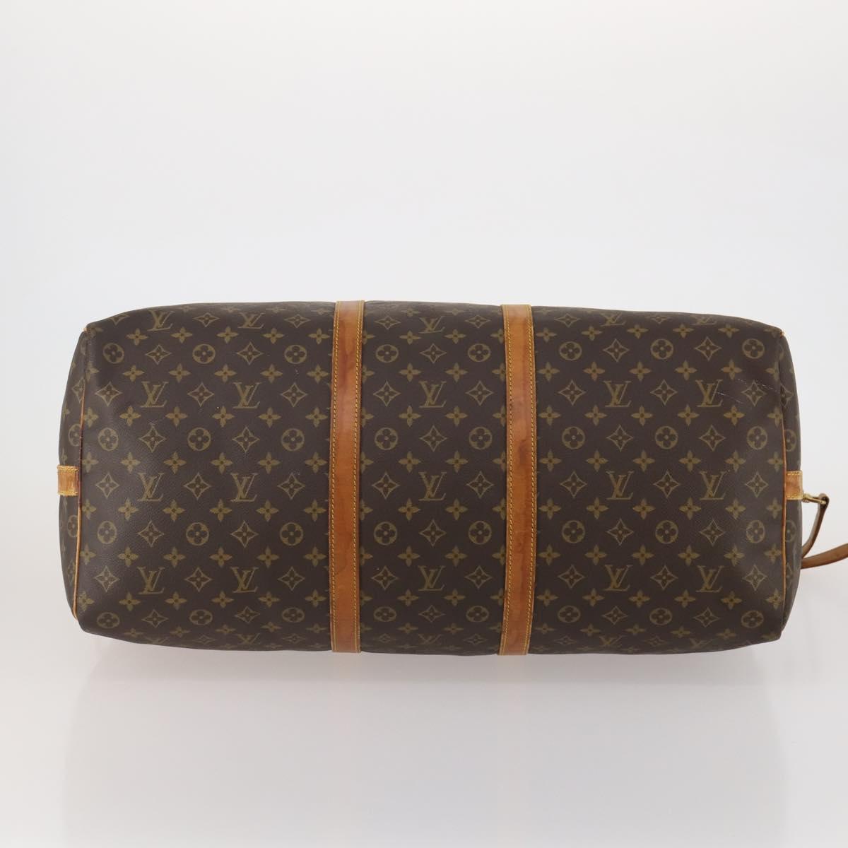 LOUIS VUITTON Monogram Keepall Bandouliere 60 Boston Bag M41412 LV Auth 191323