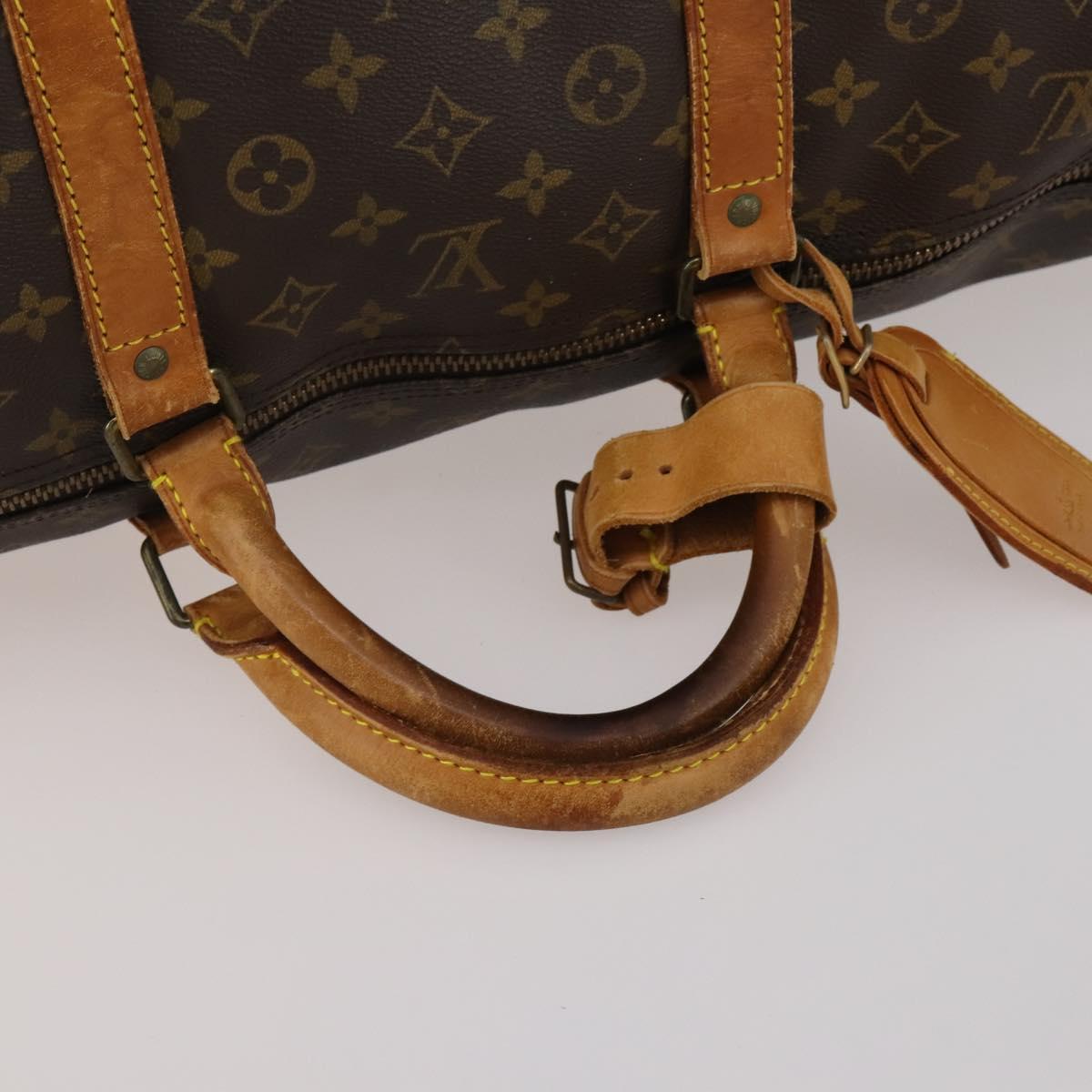 LOUIS VUITTON Monogram Keepall Bandouliere 60 Boston Bag M41412 LV Auth 191323