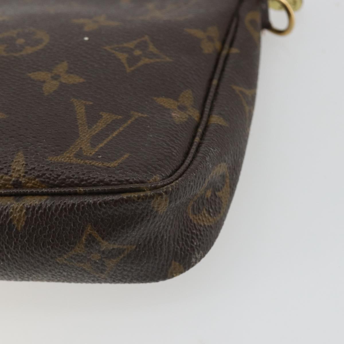 LOUIS VUITTON Monogram Pochette Accessoires Pouch M51980 LV Auth 191325