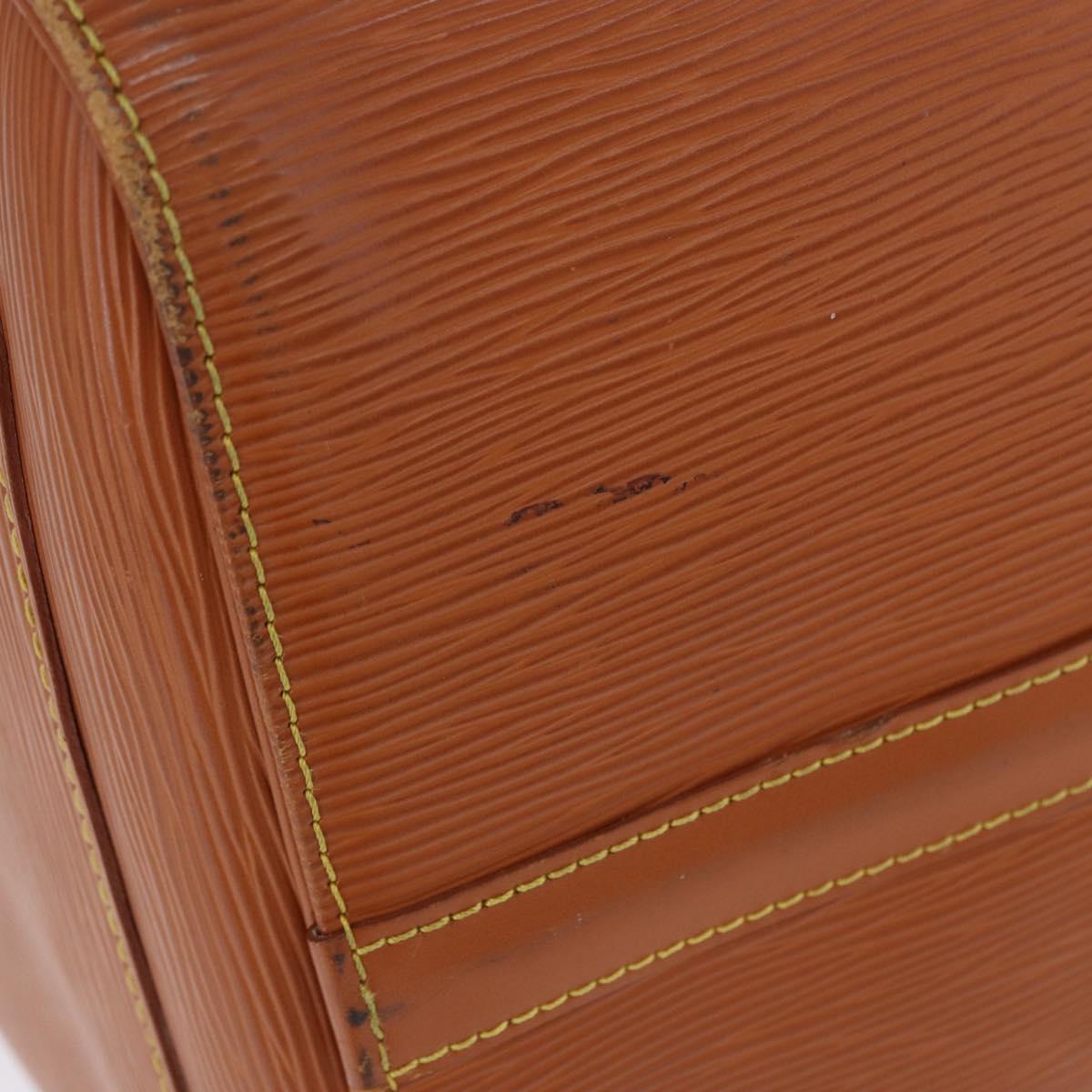 LOUIS VUITTON Epi Keepall 50 Boston Bag Brown M42968 LV Auth 191331A