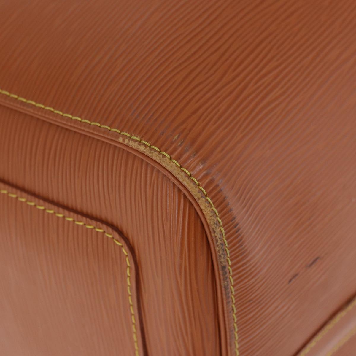 LOUIS VUITTON Epi Keepall 50 Boston Bag Brown M42968 LV Auth 191331A