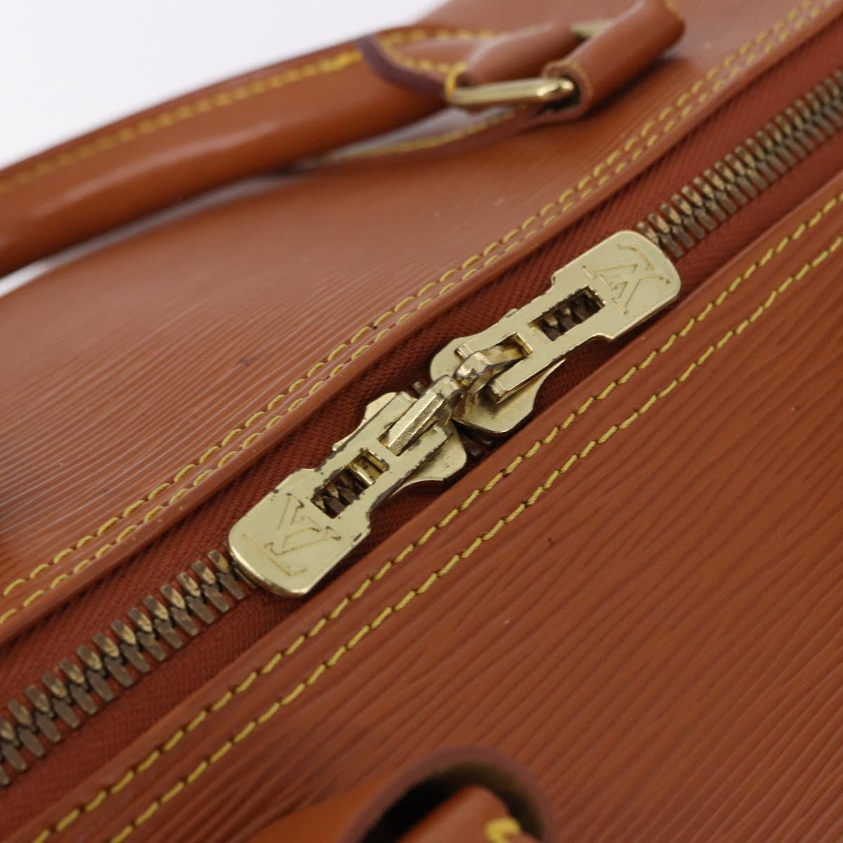 LOUIS VUITTON Epi Keepall 50 Boston Bag Brown M42968 LV Auth 191331A