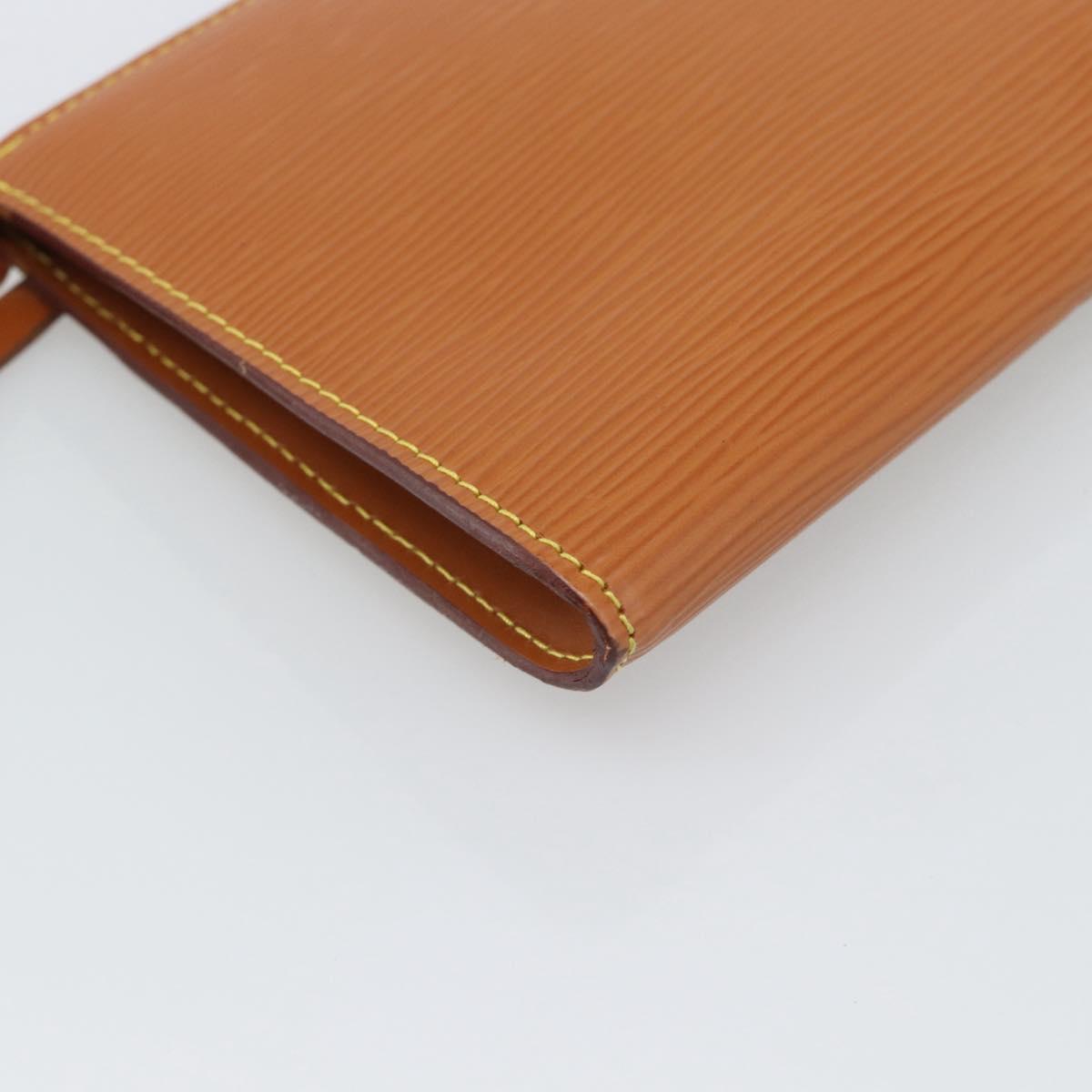 LOUIS VUITTON Epi Pochette Accessoires Pouch Zipangu Gold M52948 LV Auth 191332