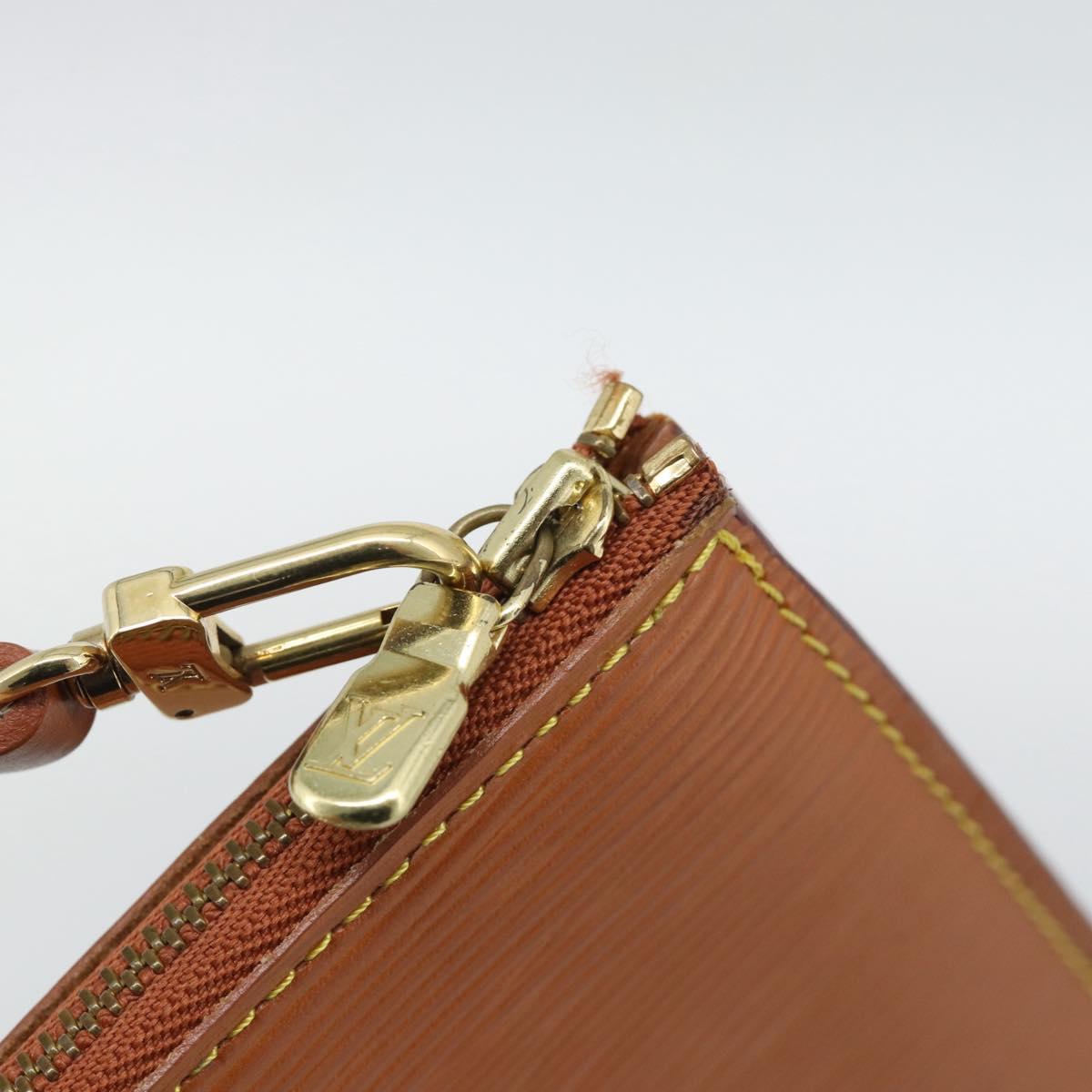 LOUIS VUITTON Epi Pochette Accessoires Pouch Zipangu Gold M52948 LV Auth 191332