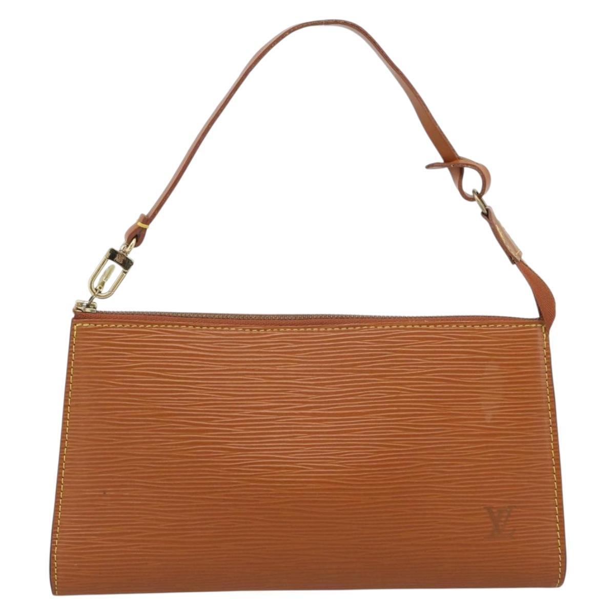 LOUIS VUITTON Epi Pochette Accessoires Pouch Zipangu Gold M52948 LV Auth 191332