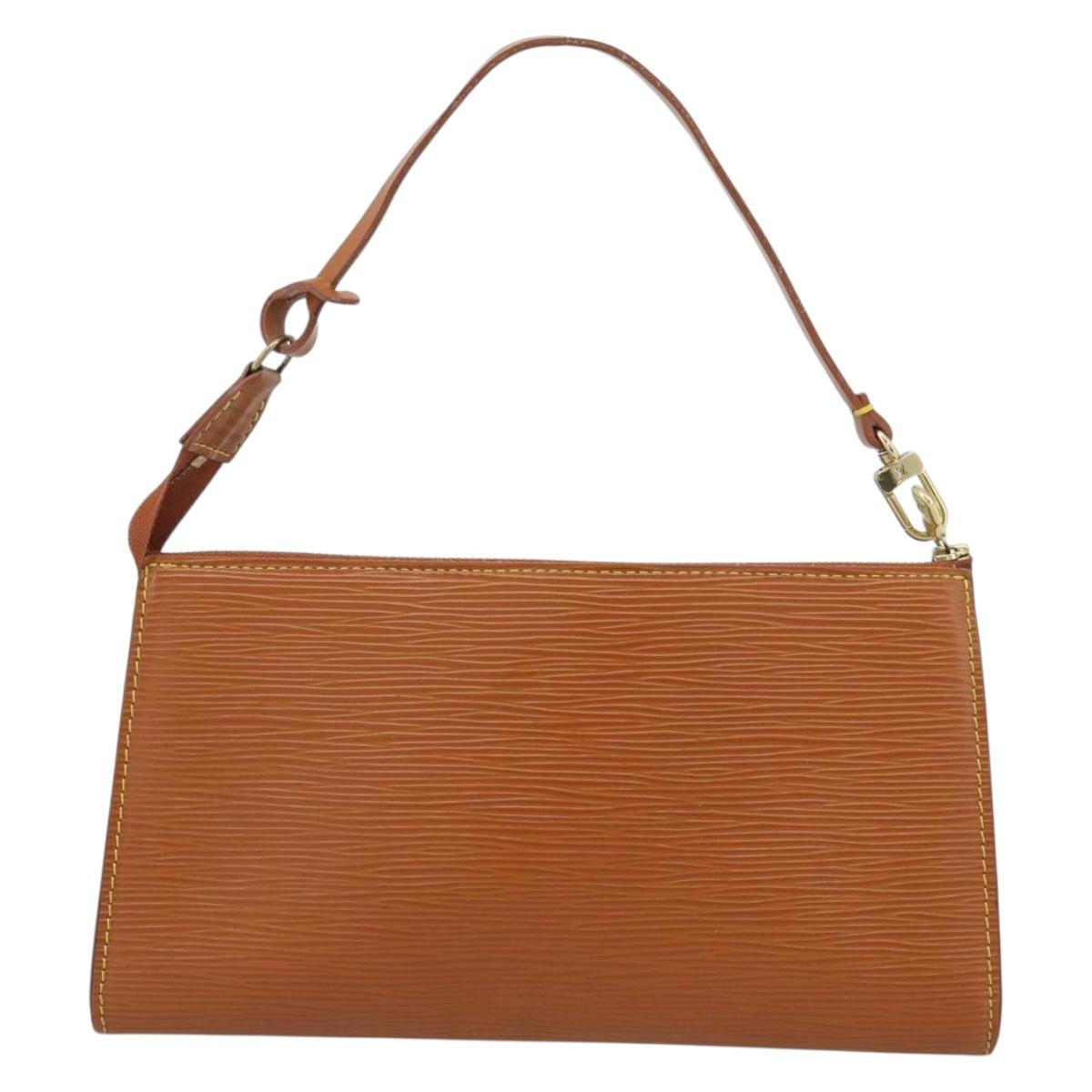 LOUIS VUITTON Epi Pochette Accessoires Pouch Zipangu Gold M52948 LV Auth 191332
