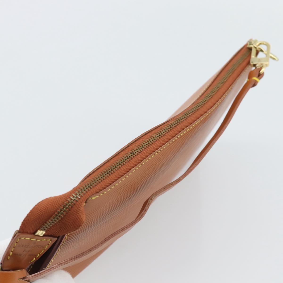 LOUIS VUITTON Epi Pochette Accessoires Pouch Zipangu Gold M52948 LV Auth 191332