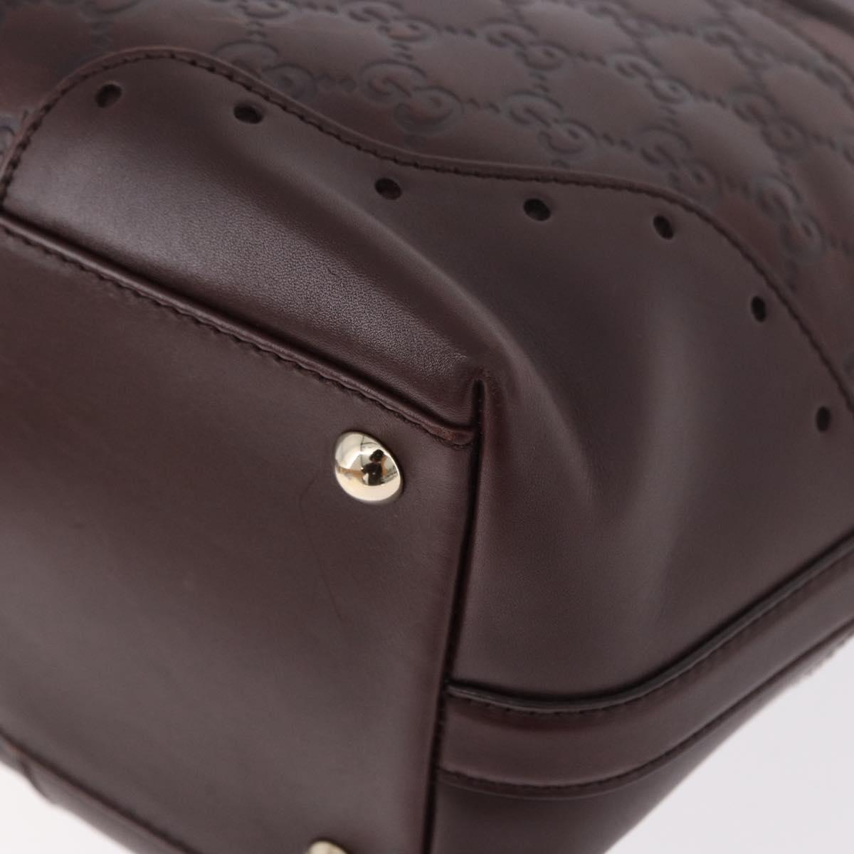 GUCCI GG Canvas Guccissima Tote Bag Leather Brown Gold 145993 Auth 191338V