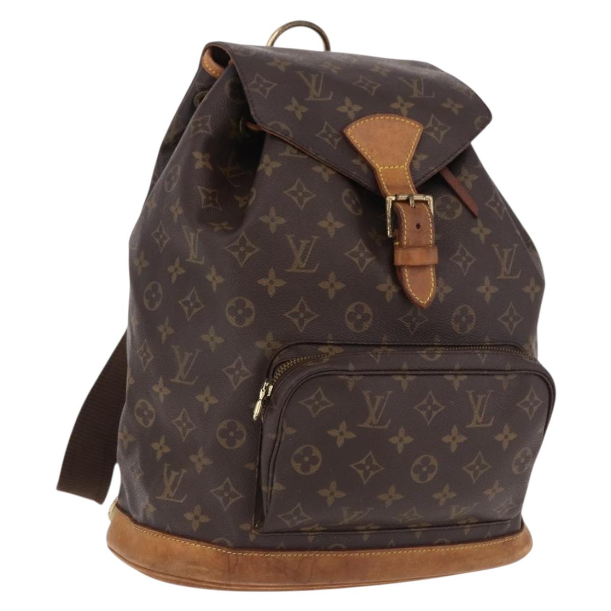LOUIS VUITTON Monogram Montsouris GM Backpack M51135 LV Auth 191339