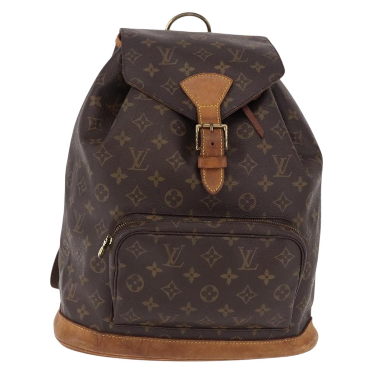 LOUIS VUITTON Monogram Montsouris GM Backpack M51135 LV Auth 191339
