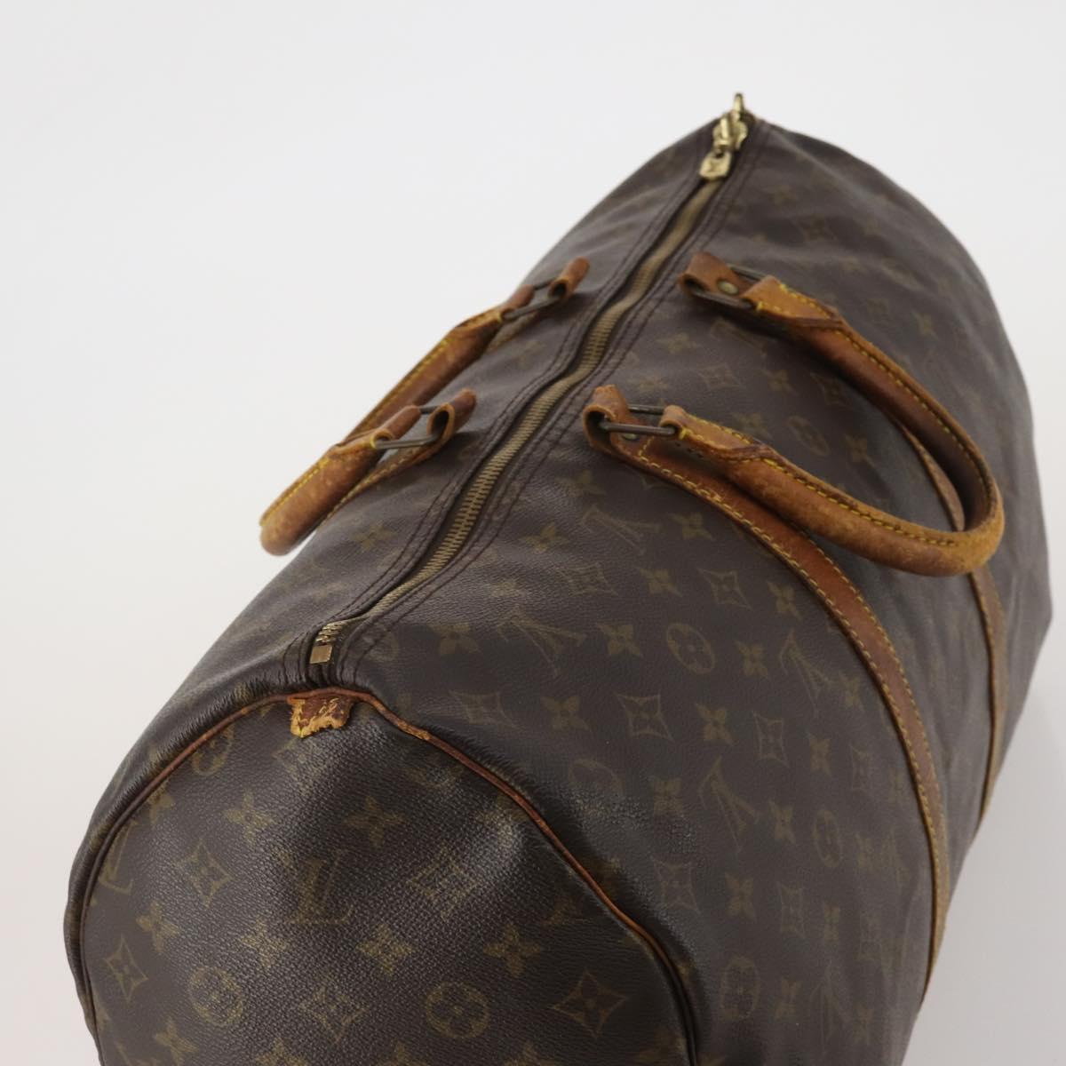 LOUIS VUITTON Monogram Keepall 50 Boston Bag M41426 LV Auth 191340