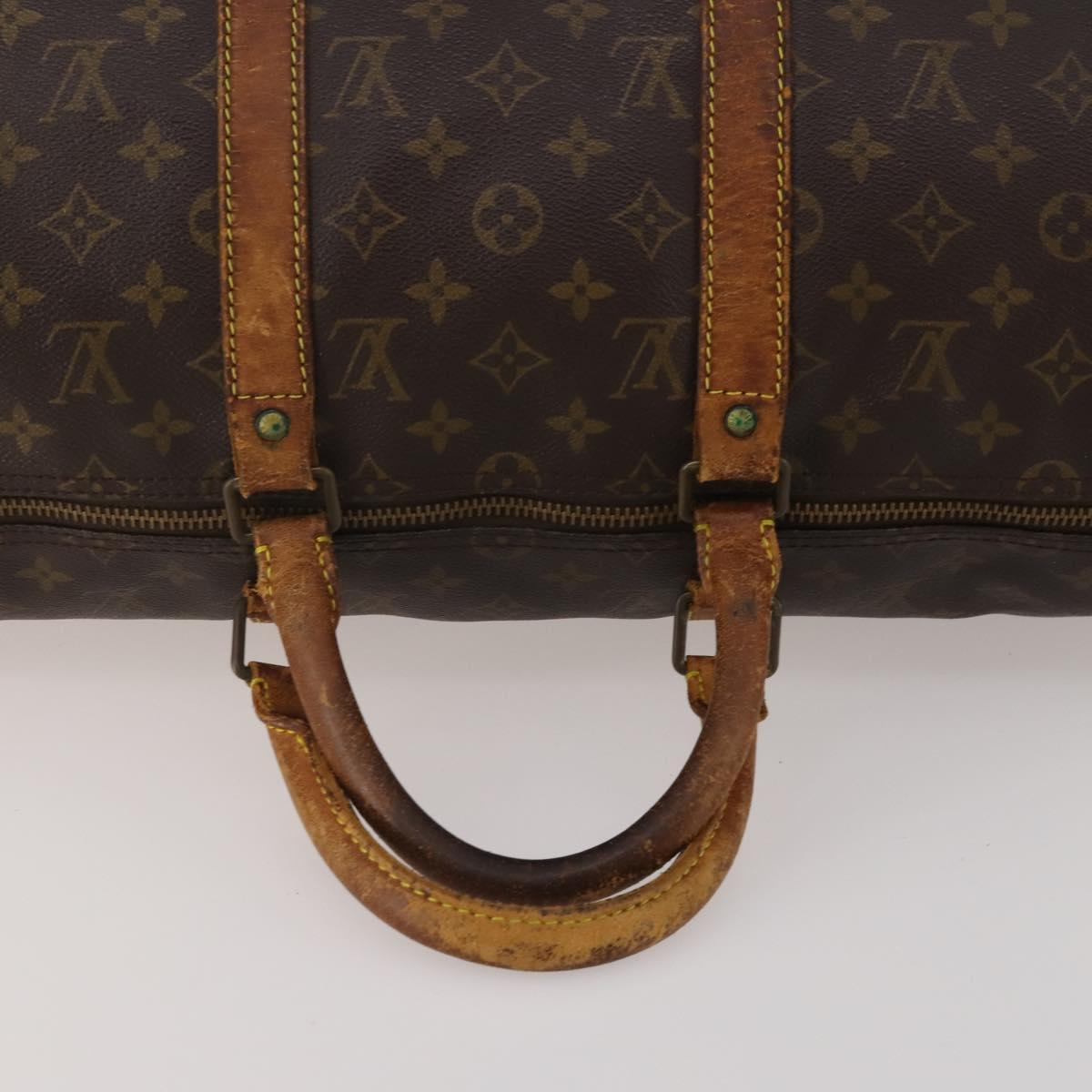 LOUIS VUITTON Monogram Keepall 50 Boston Bag M41426 LV Auth 191340