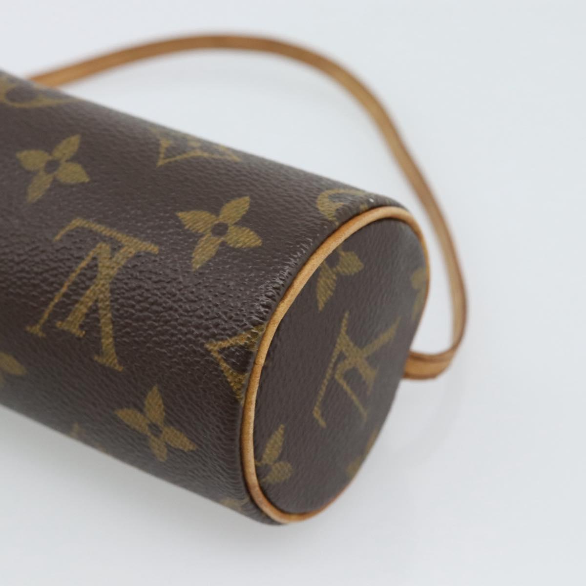 LOUIS VUITTON Monogram Papillon Pouch LV Auth 191342