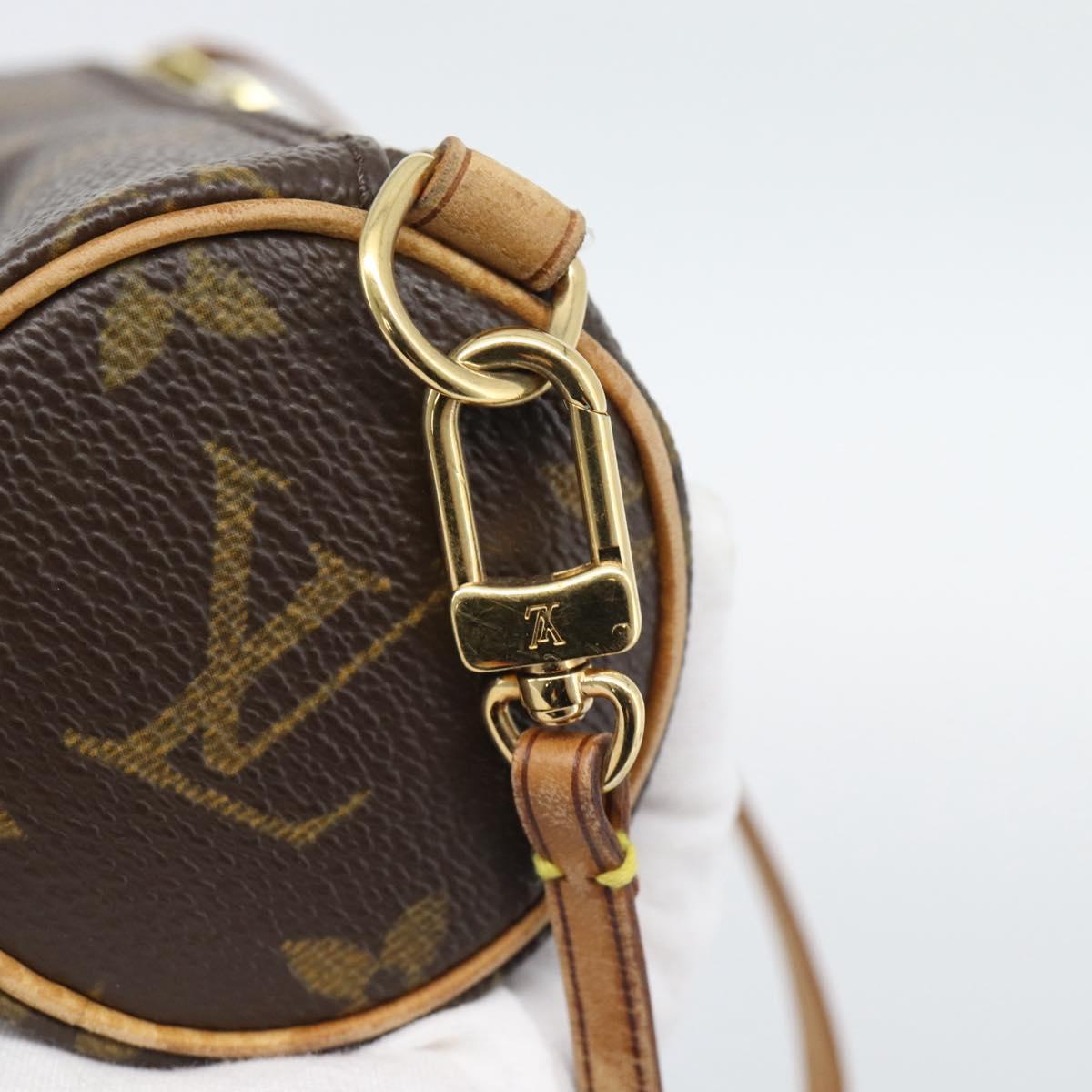 LOUIS VUITTON Monogram Papillon Pouch LV Auth 191342
