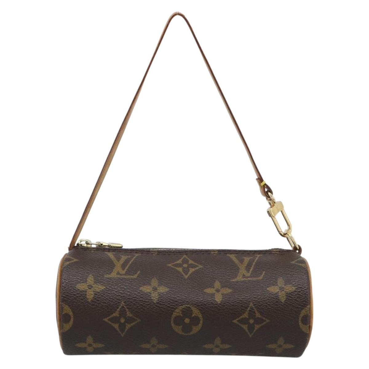 LOUIS VUITTON Monogram Papillon Pouch LV Auth 191342