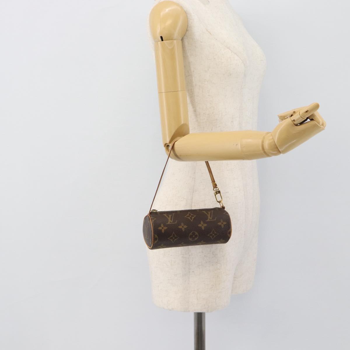LOUIS VUITTON Monogram Papillon Pouch LV Auth 191342