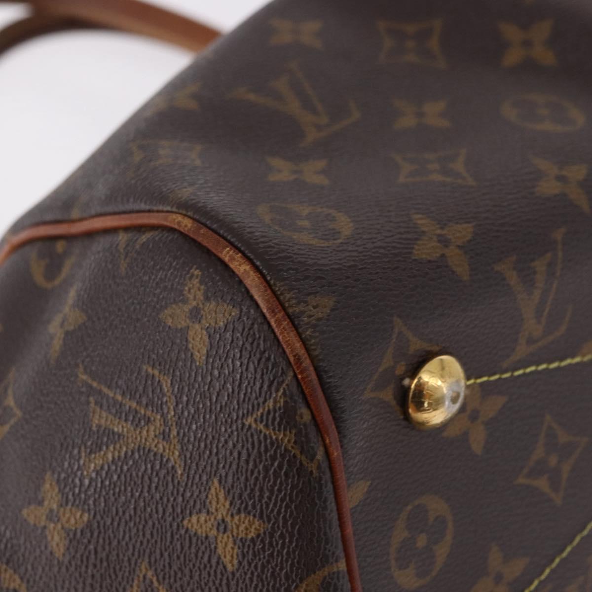 LOUIS VUITTON Monogram Palermo PM Tote Bag M40145 LV Auth 191350