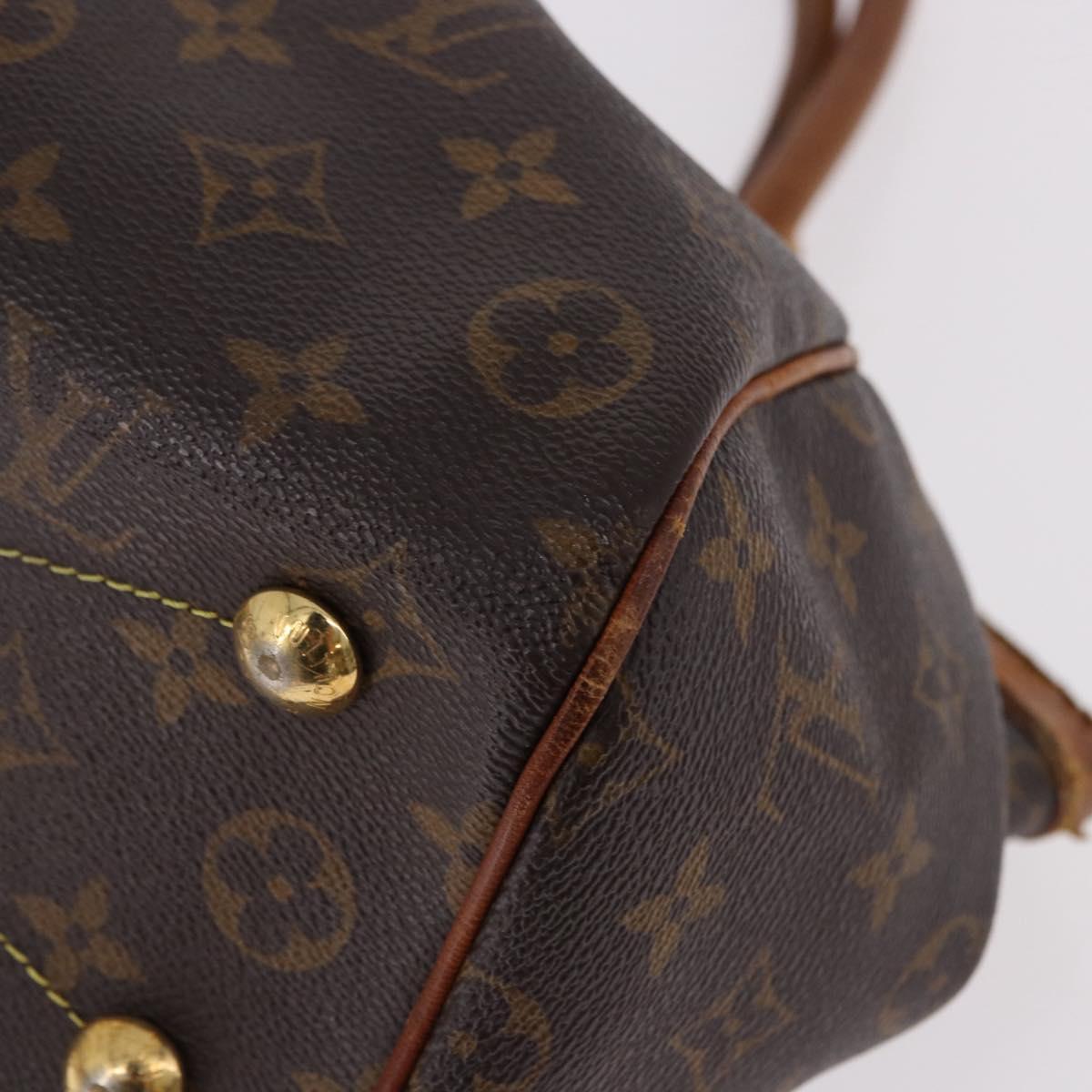 LOUIS VUITTON Monogram Palermo PM Tote Bag M40145 LV Auth 191350