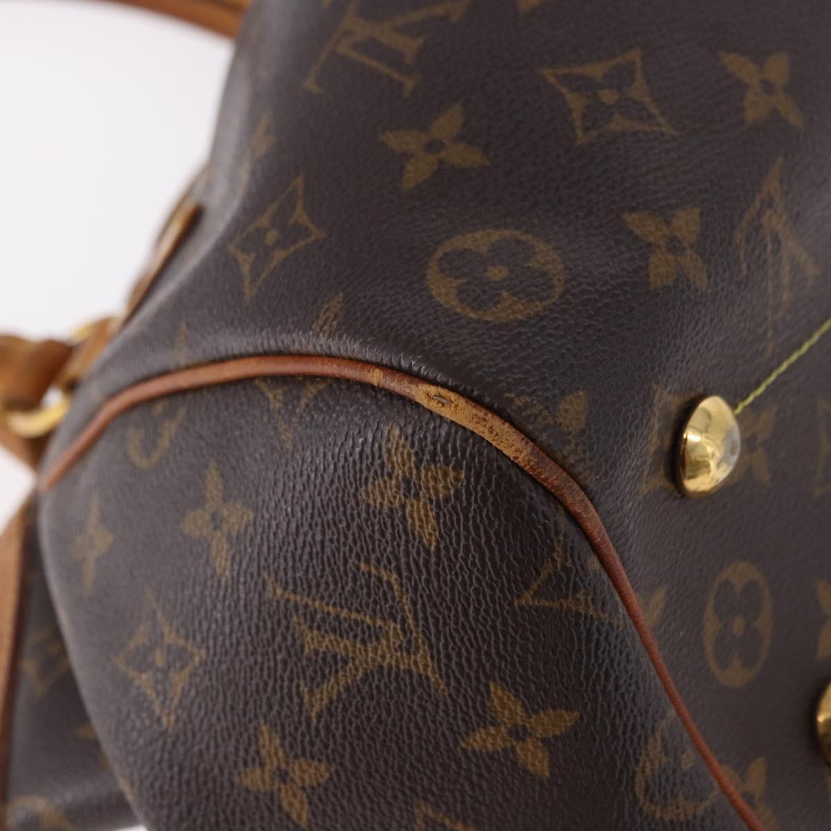 LOUIS VUITTON Monogram Palermo PM Tote Bag M40145 LV Auth 191350