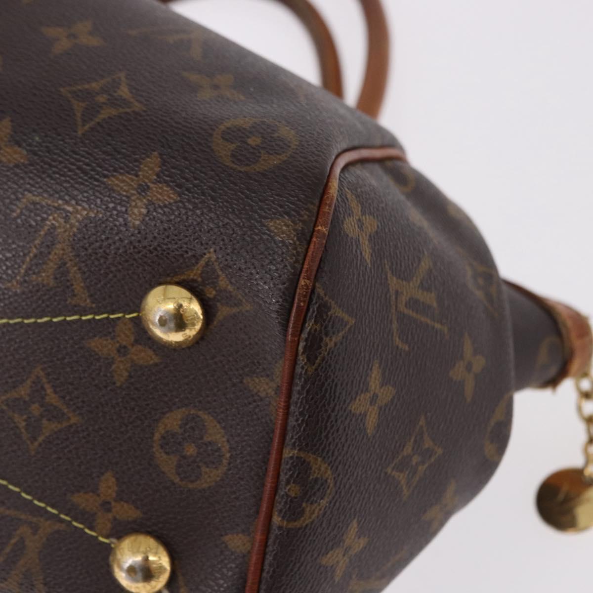 LOUIS VUITTON Monogram Palermo PM Tote Bag M40145 LV Auth 191350