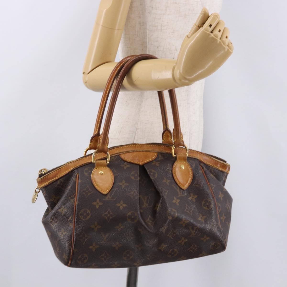 LOUIS VUITTON Monogram Palermo PM Tote Bag M40145 LV Auth 191350