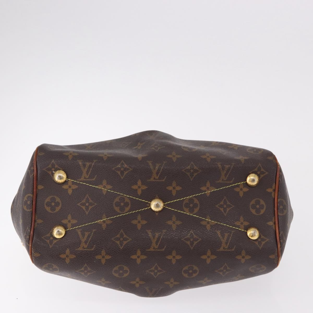 LOUIS VUITTON Monogram Palermo PM Tote Bag M40145 LV Auth 191350