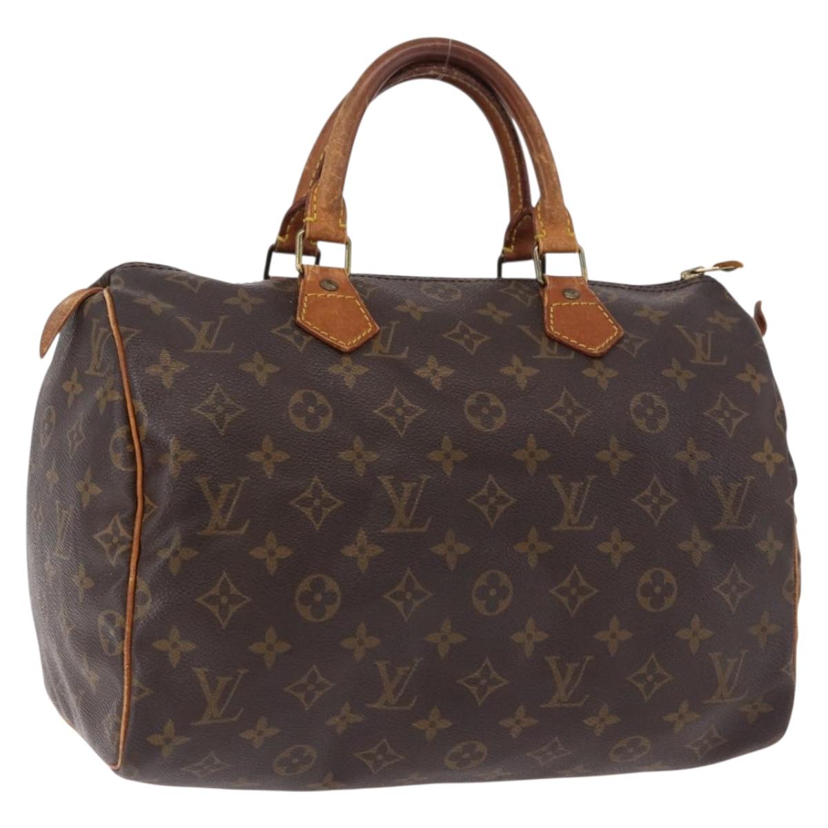 LOUIS VUITTON Monogram Speedy 30 Hand Bag M41526 LV Auth 191366