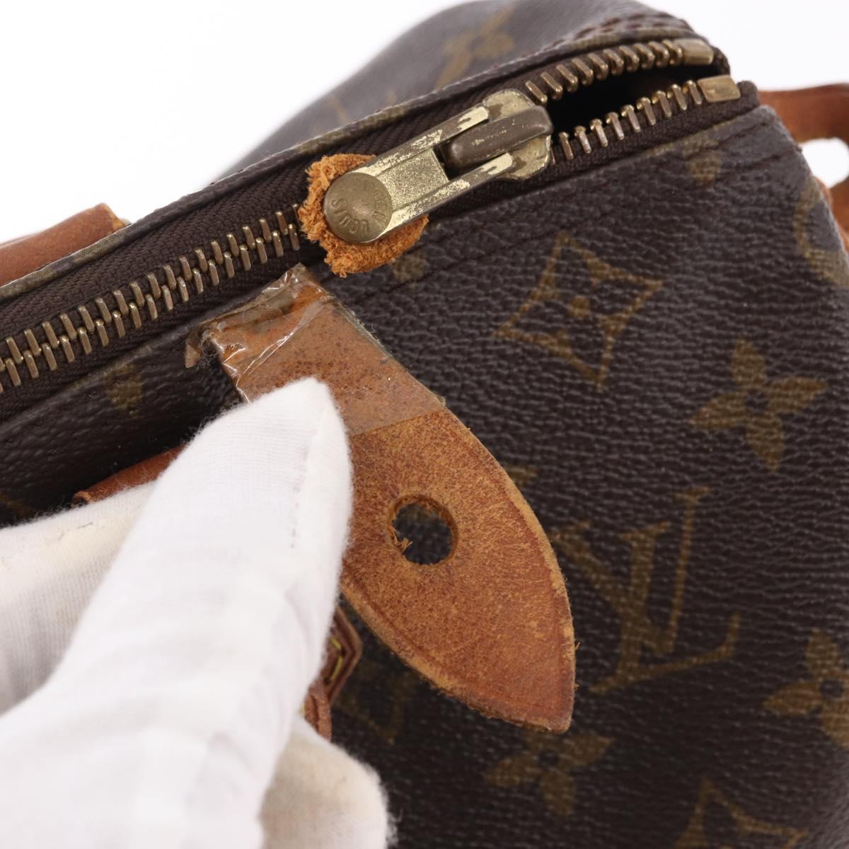 LOUIS VUITTON Monogram Speedy 30 Hand Bag M41526 LV Auth 191366
