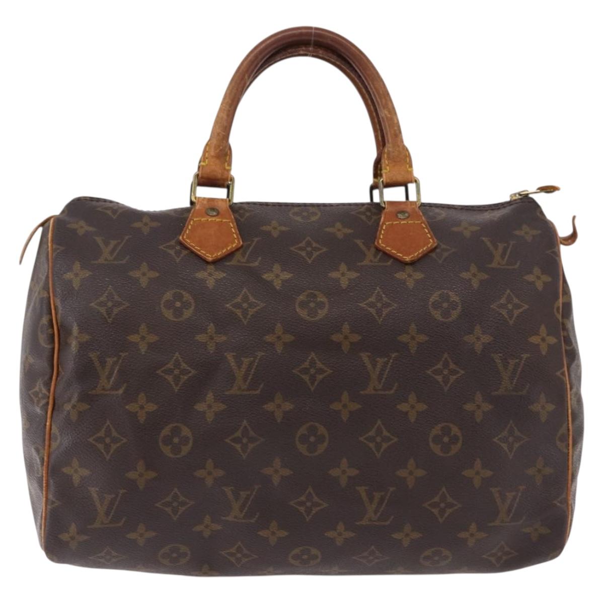 LOUIS VUITTON Monogram Speedy 30 Hand Bag M41526 LV Auth 191366