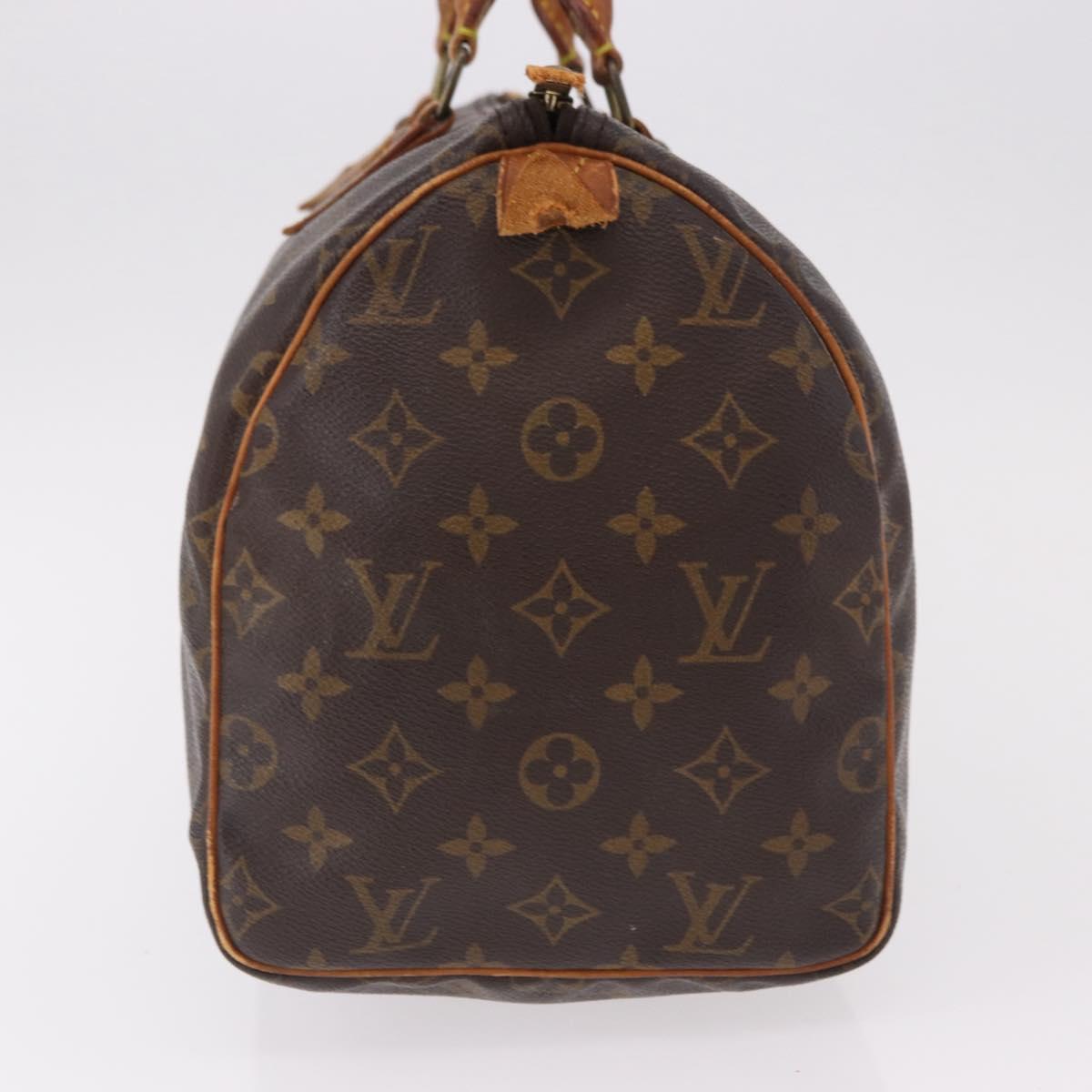 LOUIS VUITTON Monogram Speedy 30 Hand Bag M41526 LV Auth 191366