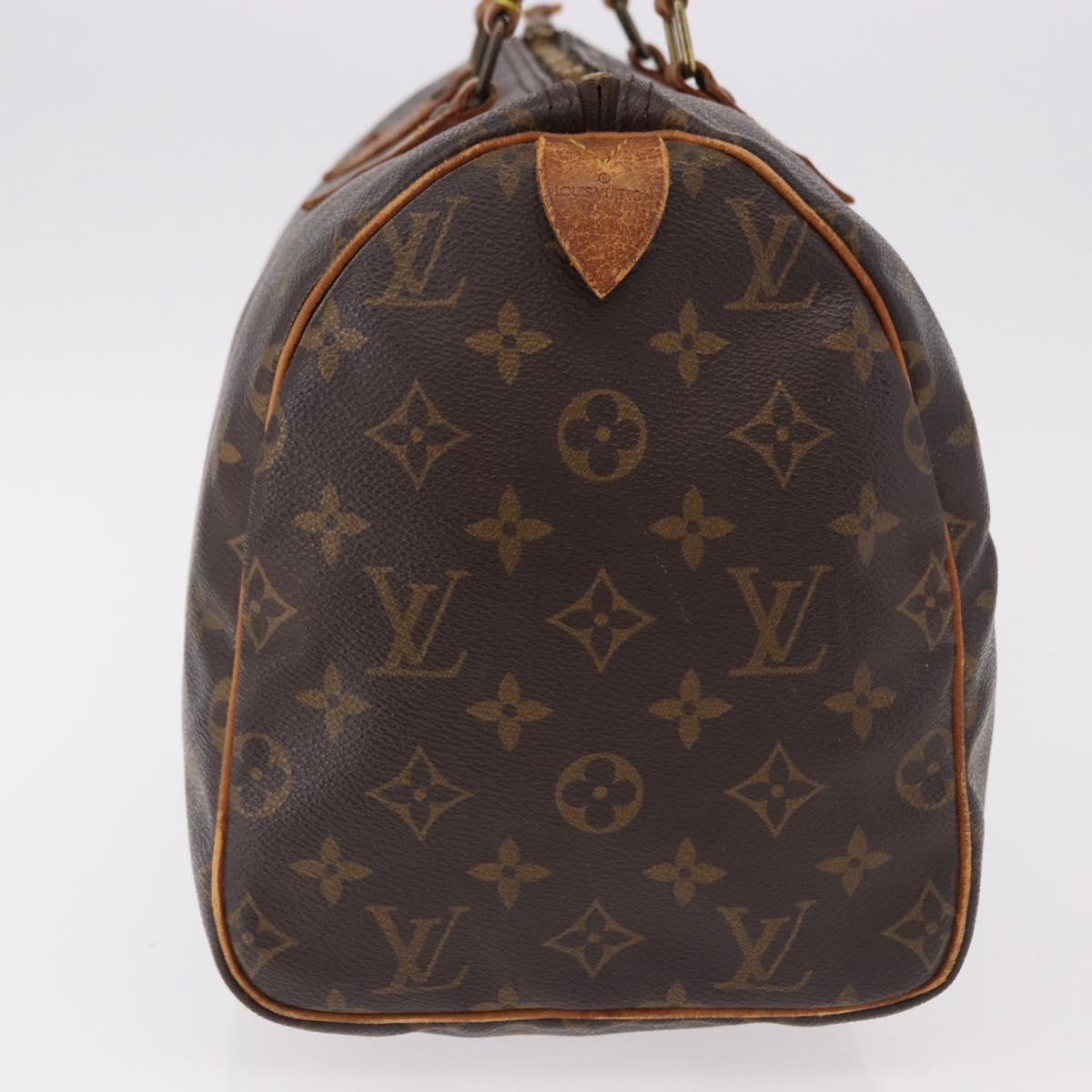 LOUIS VUITTON Monogram Speedy 30 Hand Bag M41526 LV Auth 191366