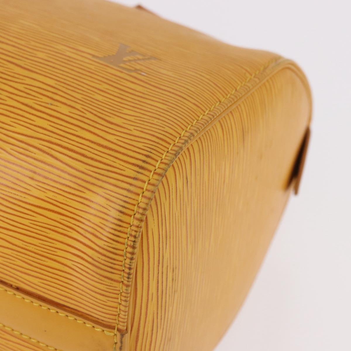 LOUIS VUITTON Epi Speedy 25 Hand Bag Tassili Yellow M43019 LV Auth 191367A