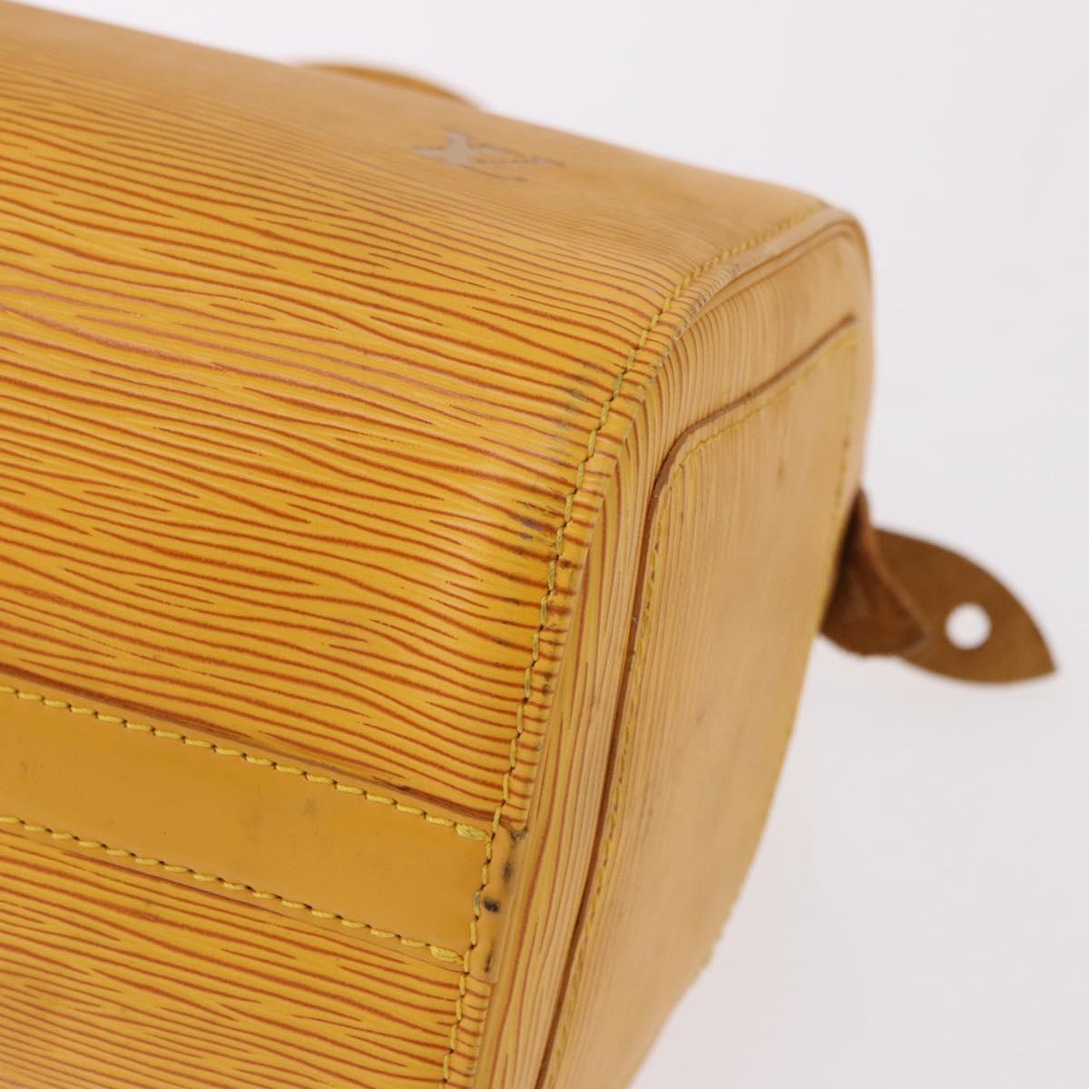LOUIS VUITTON Epi Speedy 25 Hand Bag Tassili Yellow M43019 LV Auth 191367A