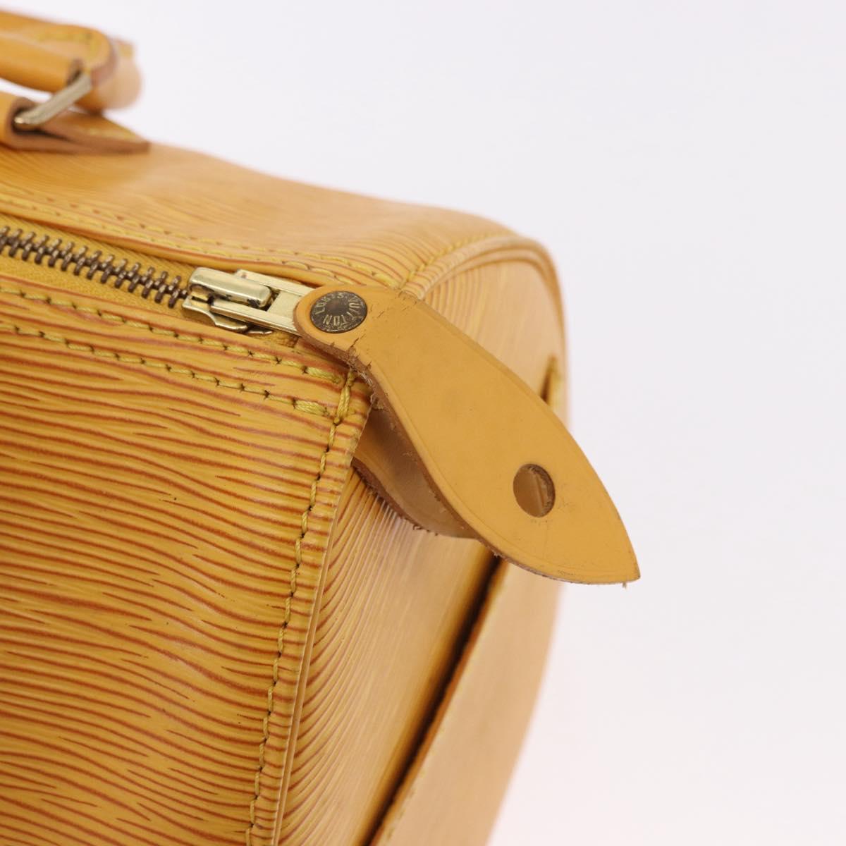 LOUIS VUITTON Epi Speedy 25 Hand Bag Tassili Yellow M43019 LV Auth 191367A