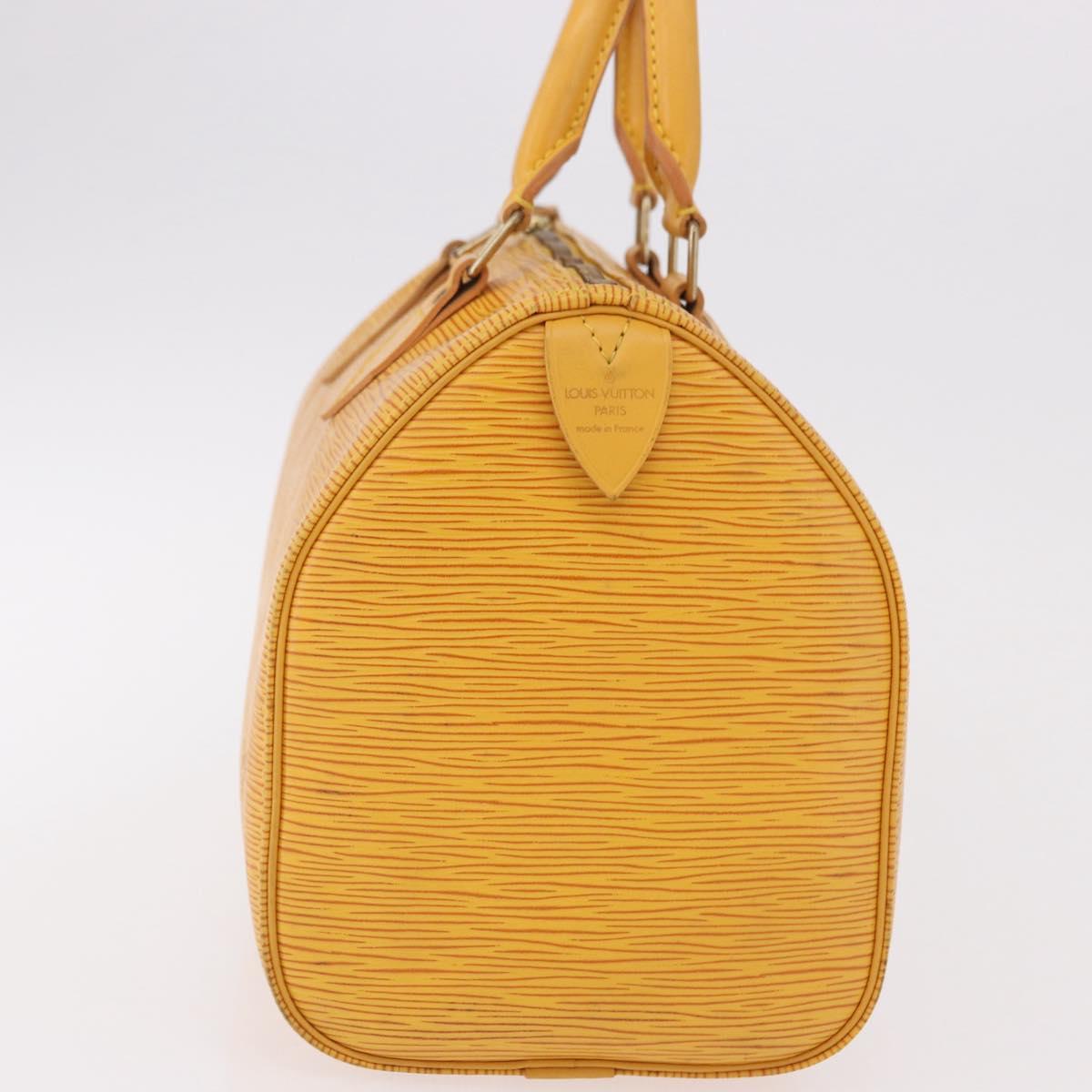 LOUIS VUITTON Epi Speedy 25 Hand Bag Tassili Yellow M43019 LV Auth 191367A