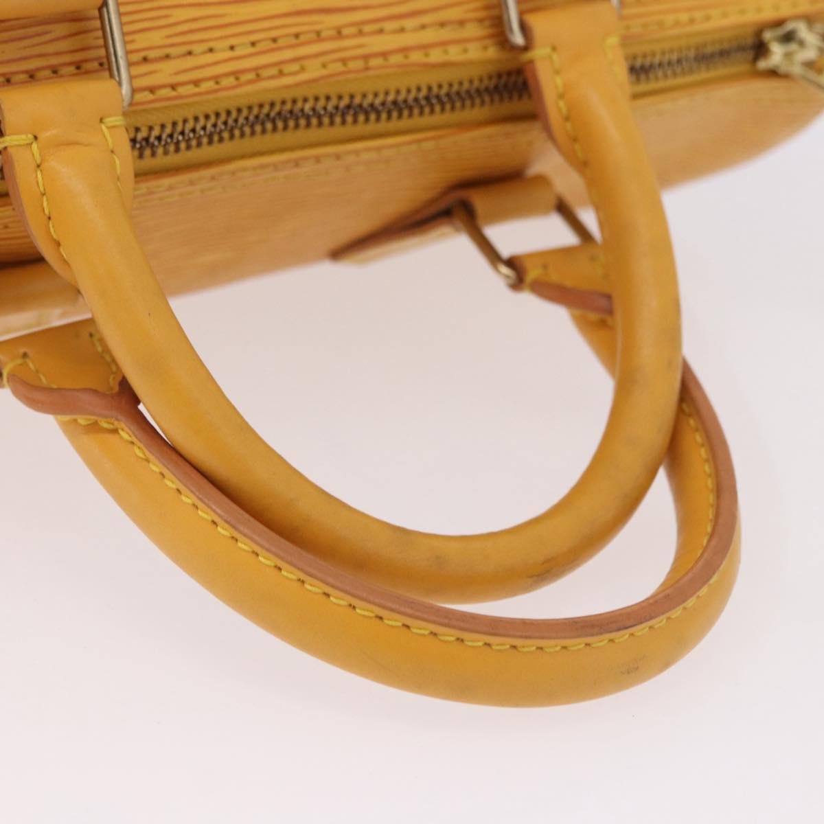LOUIS VUITTON Epi Speedy 25 Hand Bag Tassili Yellow M43019 LV Auth 191367A
