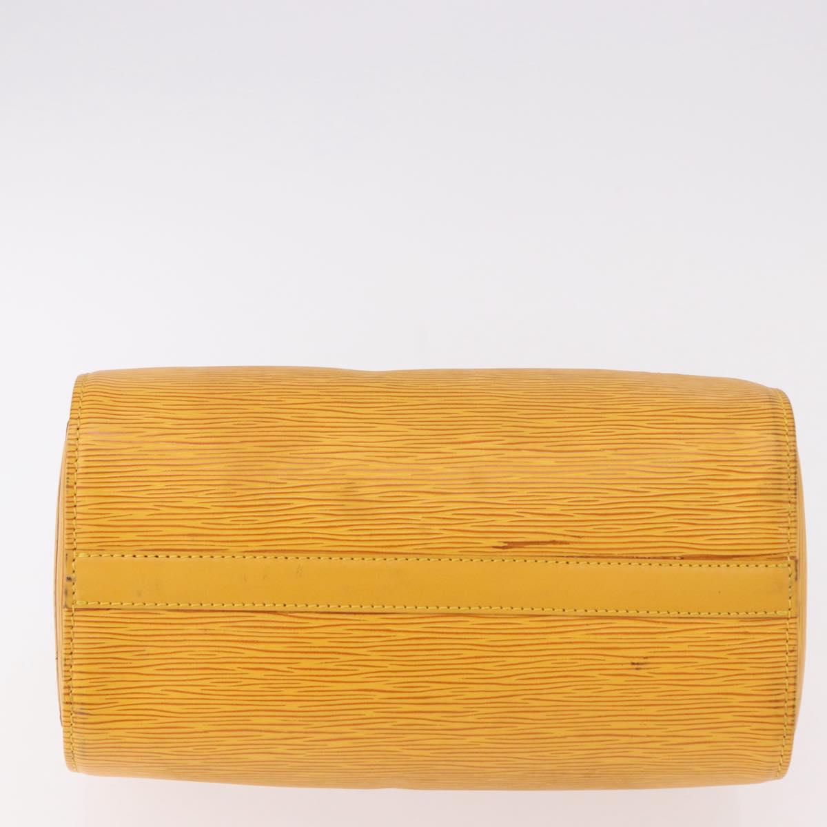 LOUIS VUITTON Epi Speedy 25 Hand Bag Tassili Yellow M43019 LV Auth 191367A