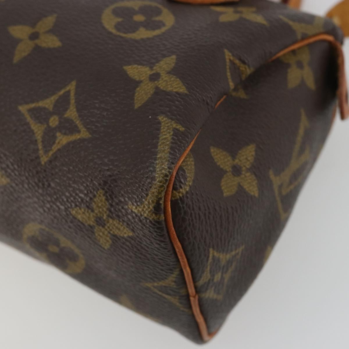 LOUIS VUITTON Monogram Mini Speedy Hand Bag M41534 LV Auth 191370