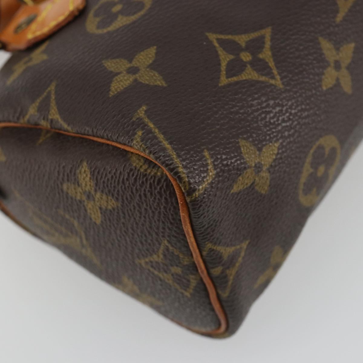 LOUIS VUITTON Monogram Mini Speedy Hand Bag M41534 LV Auth 191370