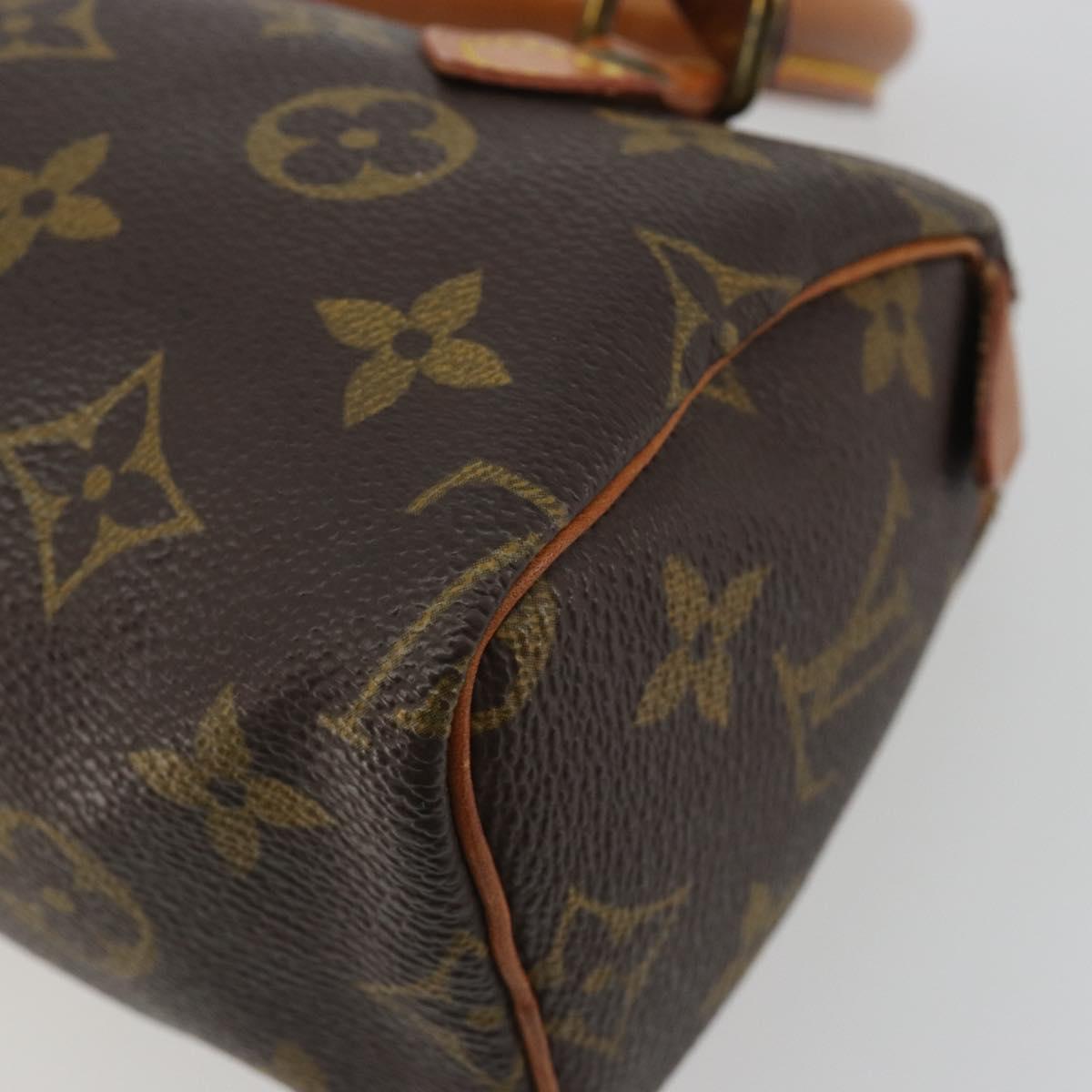LOUIS VUITTON Monogram Mini Speedy Hand Bag M41534 LV Auth 191370
