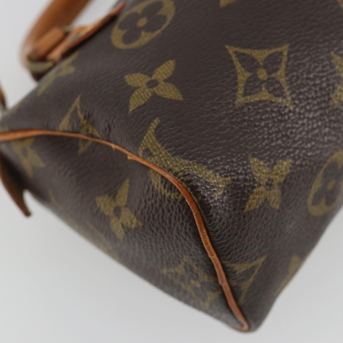 LOUIS VUITTON Monogram Mini Speedy Hand Bag M41534 LV Auth 191370