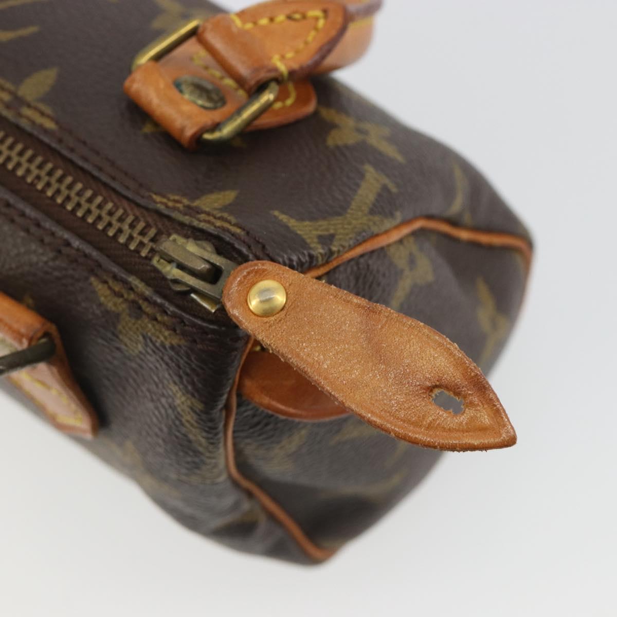 LOUIS VUITTON Monogram Mini Speedy Hand Bag M41534 LV Auth 191370